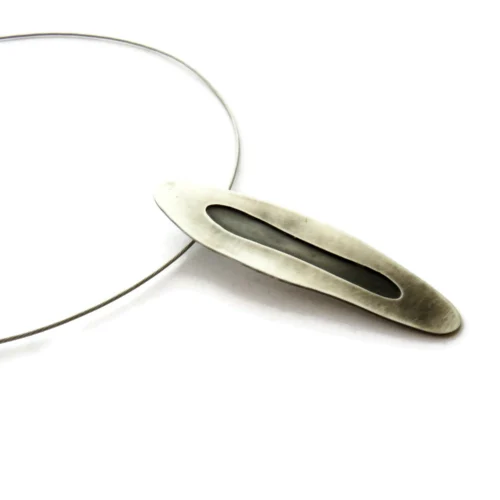 Two Tones Silver Pendant
