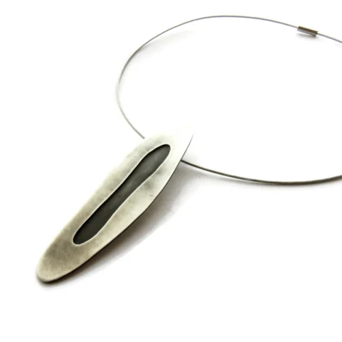 Two Tones Silver Pendant