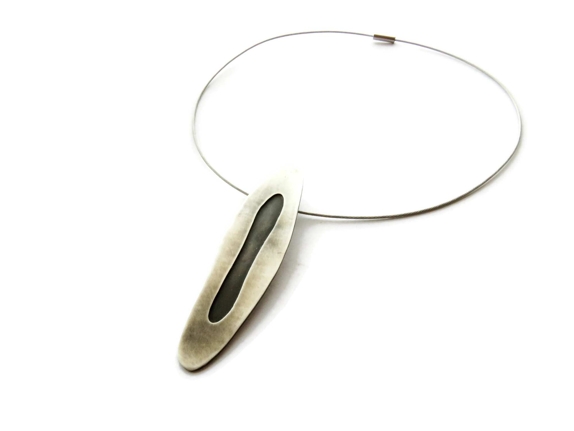 Two Tones Silver Pendant