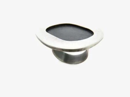 Organic Two Tones Silver Ring
