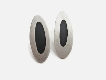 Asymmetrical Silver Stud Earrings