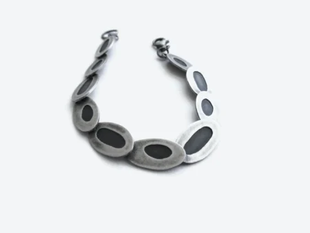 Two Tones Silver Link Bracelet