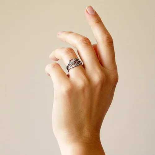 Natural Pattern Adjustable Ring