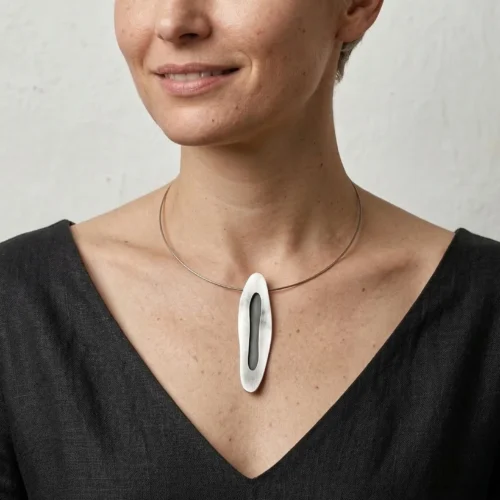 Two Tones Silver Pendant