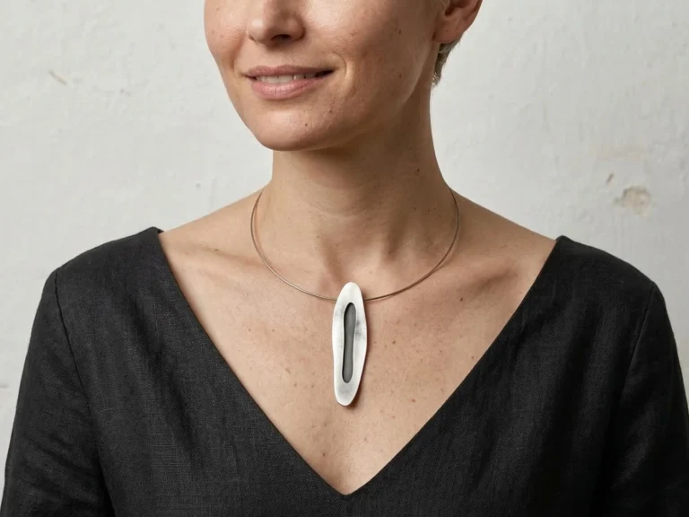 Two Tones Silver Pendant
