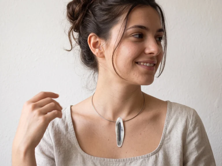 Two Tones Silver Pendant