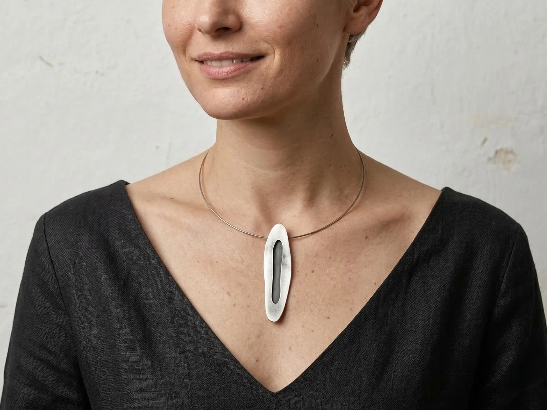 Two Tones Silver Pendant