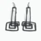 Extra Long Sculptural Oxidized Silver Earrings