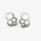 Circles Silver Stud Earrings