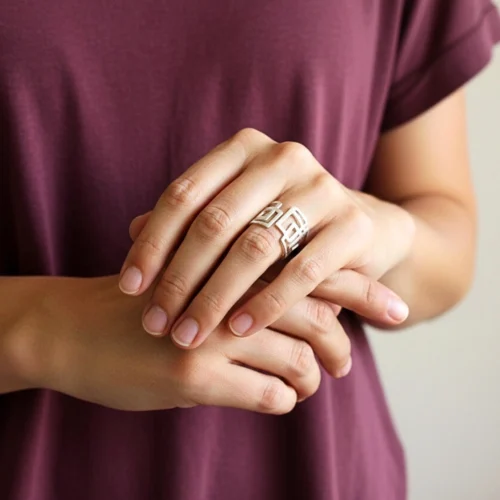 Adjustable Modernist Silver Ring