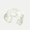 Modernist Wide Silver Cuff Bracelet