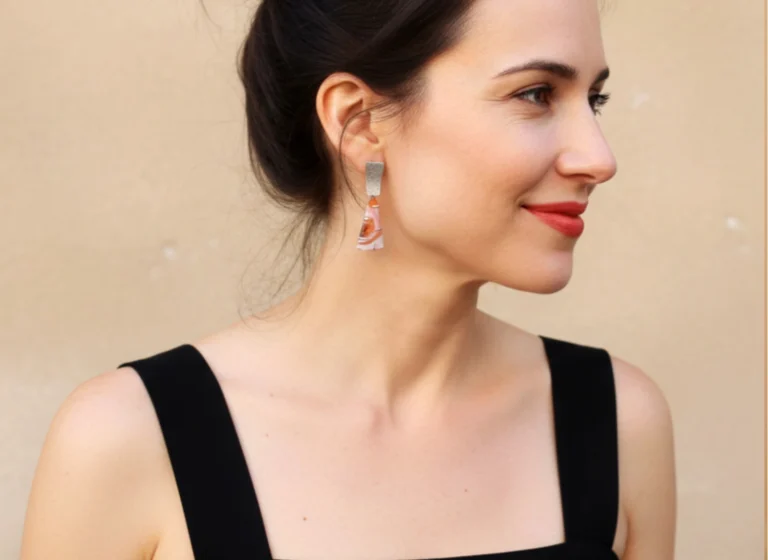 Druzy Agate Silver Earrings