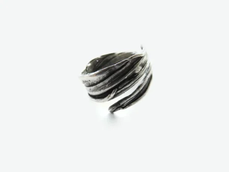 Adjustable Organic Silver Ring