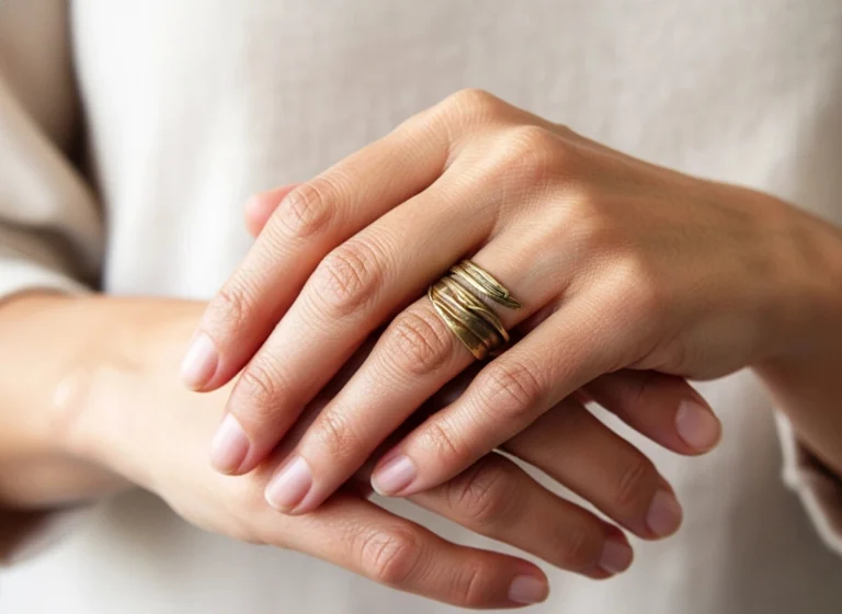 Adjustable Organic Bronze Ring