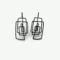 Lineal Oxidized Silver Dangle Earrings