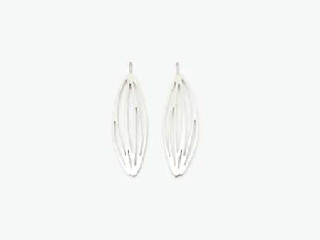 Natural Inspired Silver Dangle Earrings