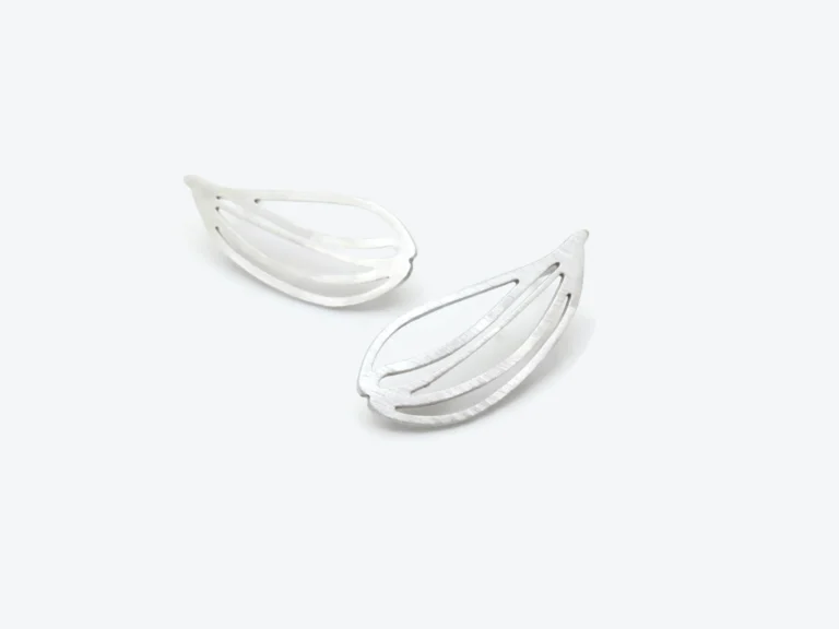 Botanical Silver Stud Earrings