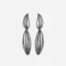 Botanical Oxidized Silver Drop Earrings
