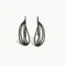 Organic Design Oxidized Silver Dangle Earrings