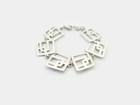 Modernist Link Silver Bracelet