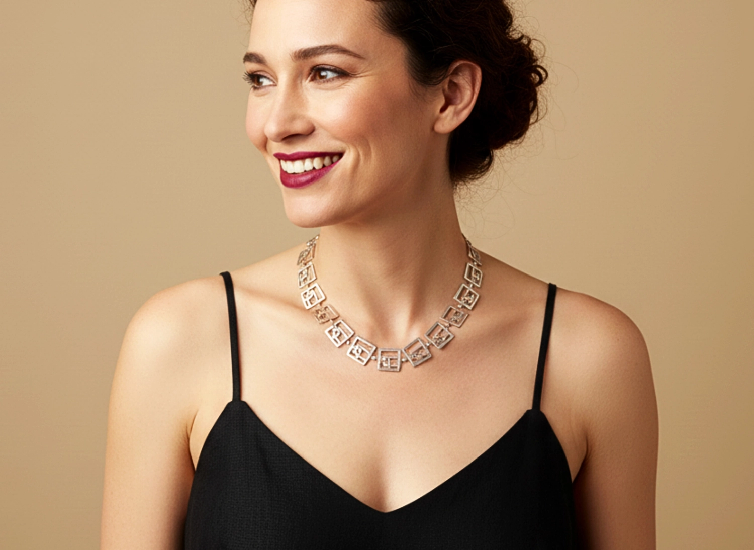 Modernist Silver Necklace