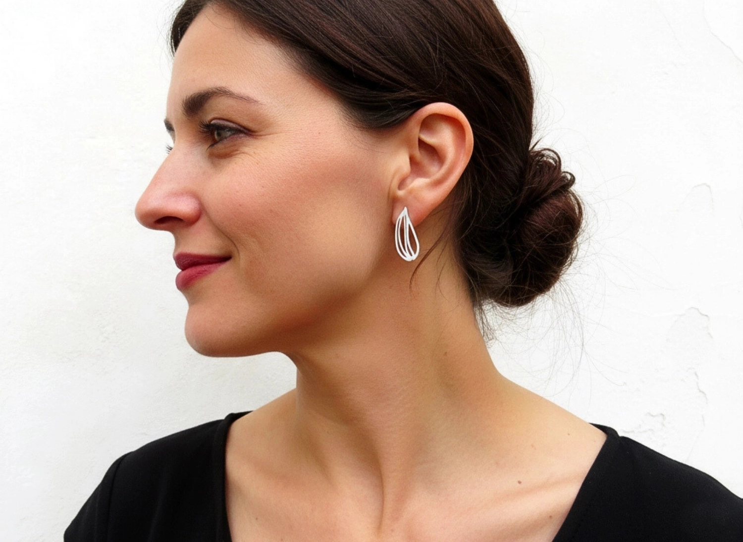 Botanical Silver Stud Earrings