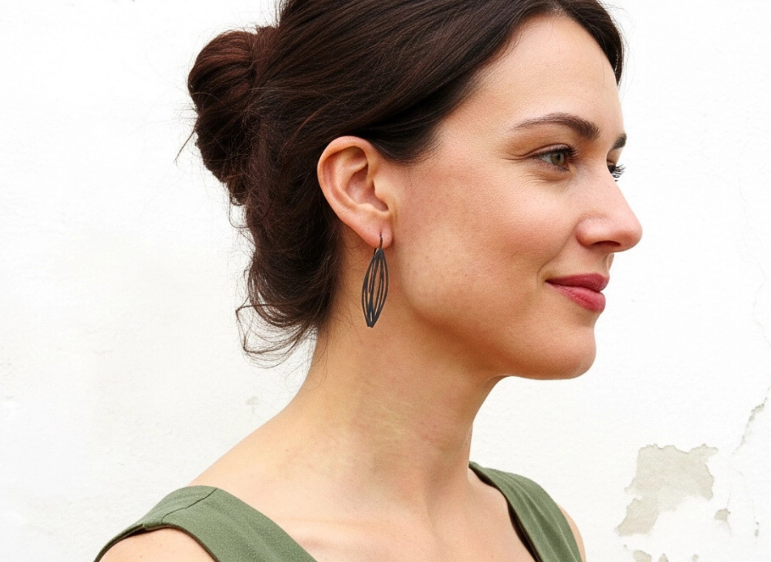 Botanical Oxidized Silver Earrings