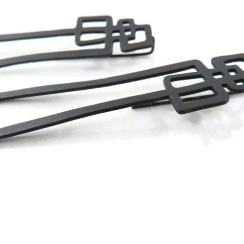 Abstract Oxidized Silver Dangle Earrings