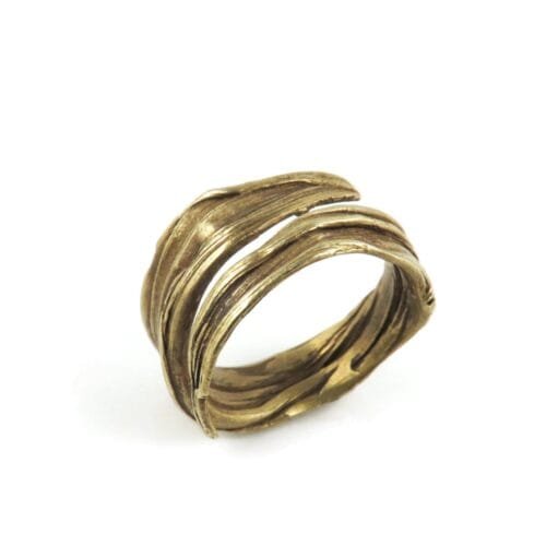 Adjustable Organic Bronze Ring