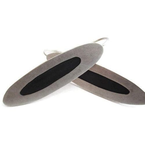 Asymmetrical Silver Dangle Earrings