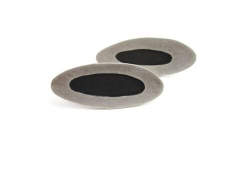Asymmetrical Silver Stud Earrings