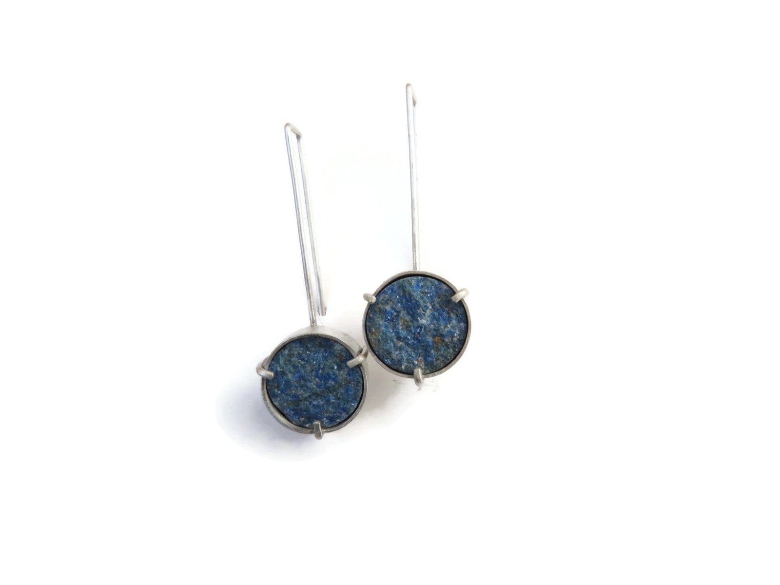 AzuriteDruseSilverDangleEarrings3