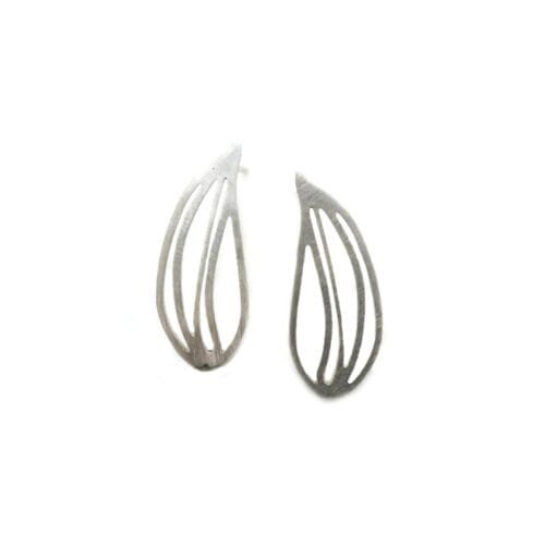 Botanical Silver Stud Earrings