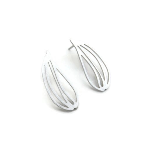 Botanical Silver Stud Earrings