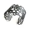 CirclesWideOxidizedSilverCuffBracelet 1