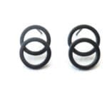 Circles Stud Oxidized Earrings MIS 4