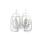 LinealSilverDangleEarrings