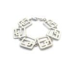 Modernist Link Silver Bracelet