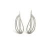 Natural Design Silver Dangle Earrings