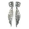 Botanical Silver Dangle Earrings