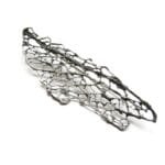 Natural Pattern Silver Brooch OPU 3