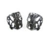 Organic Textured Silver Stud Earrings