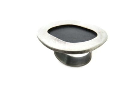 Anillo Ajustable de Plata Bicolor