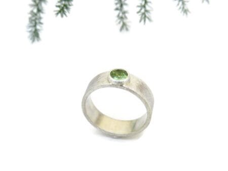 Peridot Silver Ring
