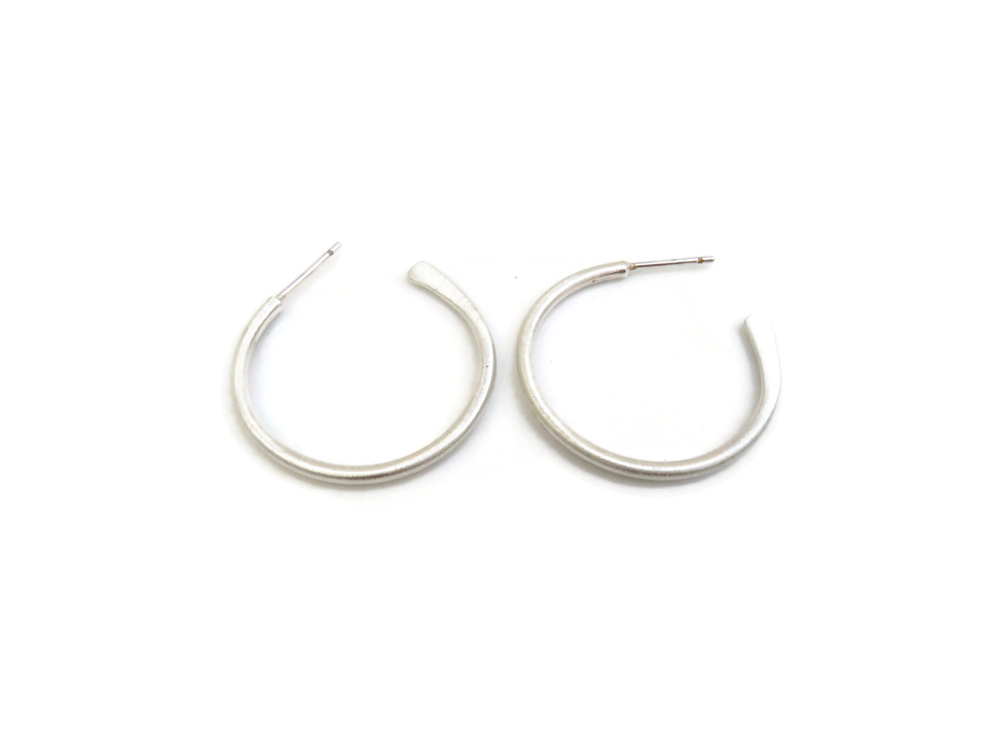 Silver Hoop Earrings