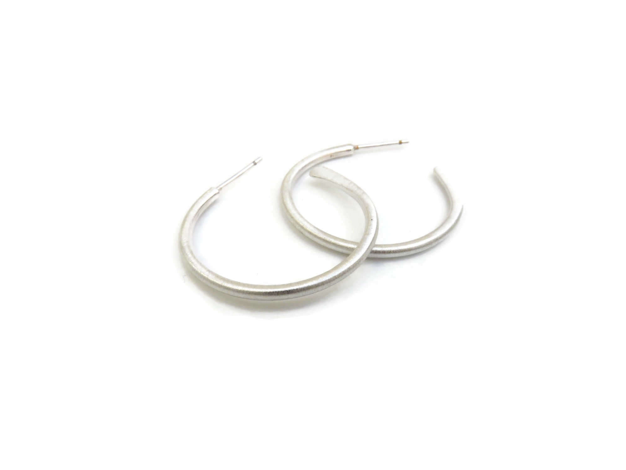 Silver Hoop Earrings