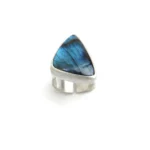 Labradorite Open Silver Ring