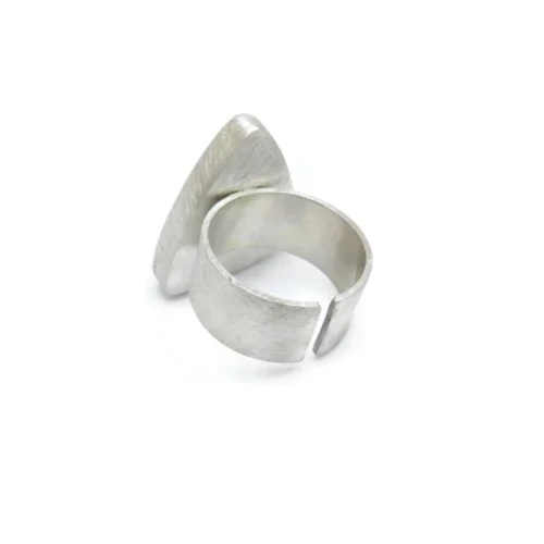 Labradorite Open Silver Ring