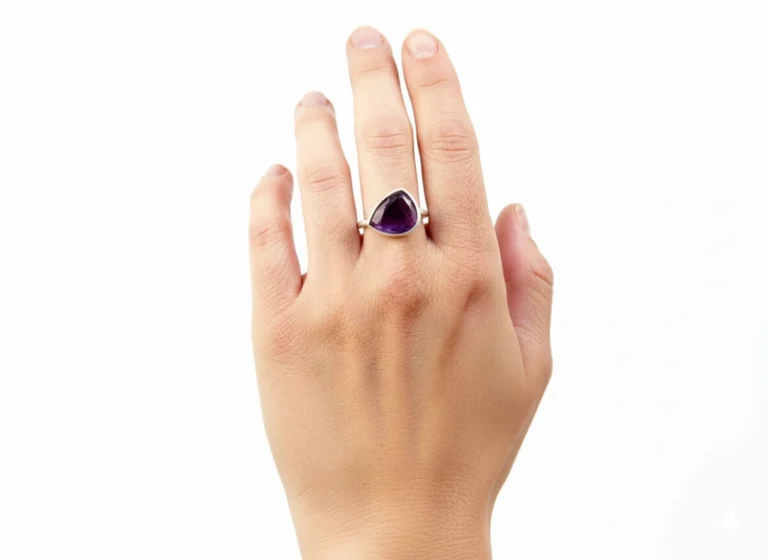 Trapiche Amethyst Silver Ring
