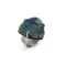 Rough Azurite Silver Ring